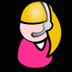 personal tech - a girl with headset